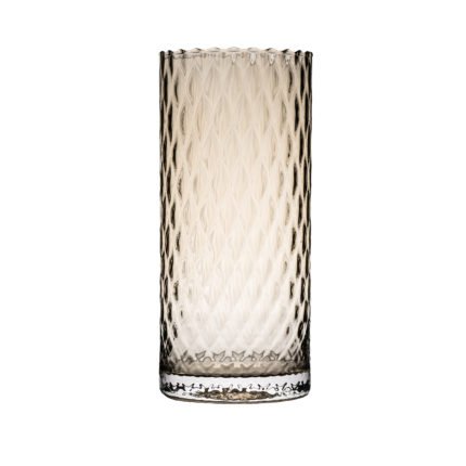 Harlekin vase smal høy lys topaz